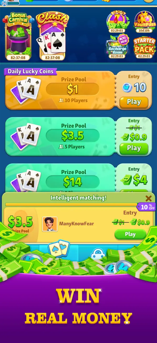 #4. Solitaire Arena - Win Cash (iOS) 由: Mobile Fox Limited