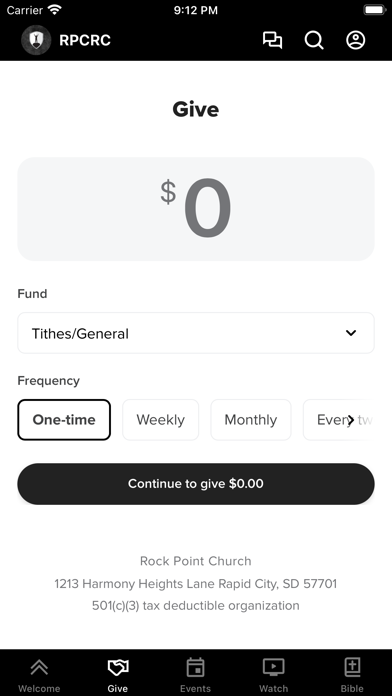 Rock Point Church RC iPhone screenshot 2 - Education app