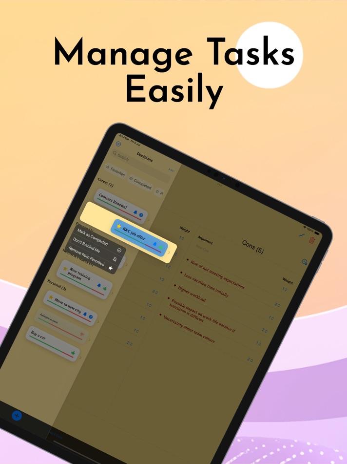 #2. Decision Maker: Pros and Cons (macOS) 由: Wasim Tayara
