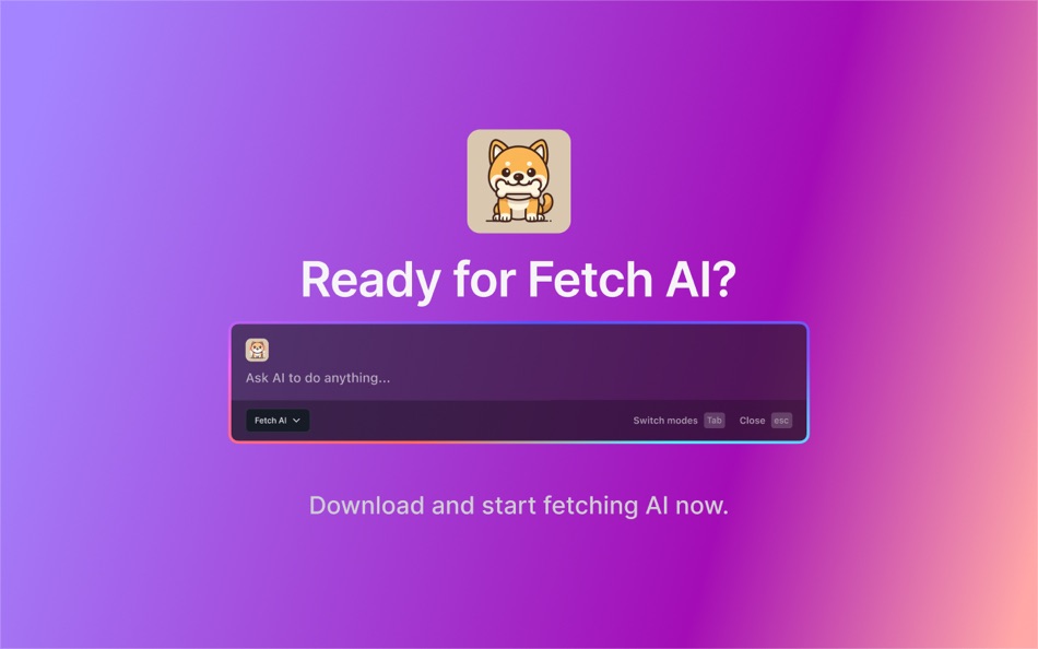 #8. FetchAI – Access AI instantly (macOS) 由: Hau-Ben Shih