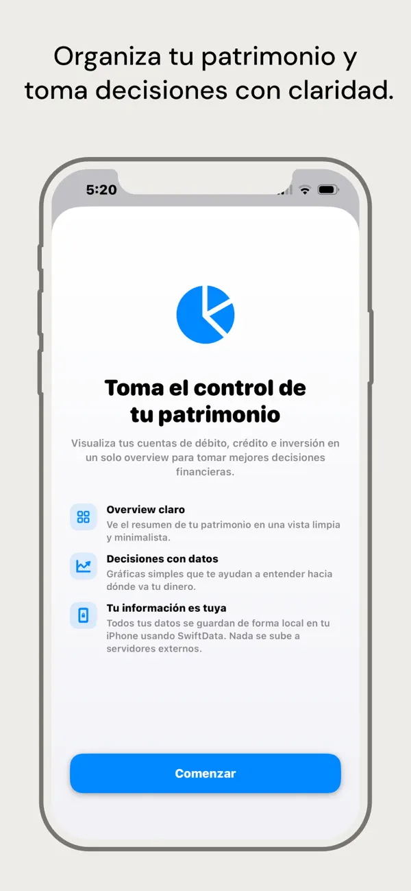 Screenshot #1 pour Patrimonio Finanzas