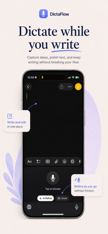 DictaFlow: AI Voice Keyboard Screenshot 3 of 8