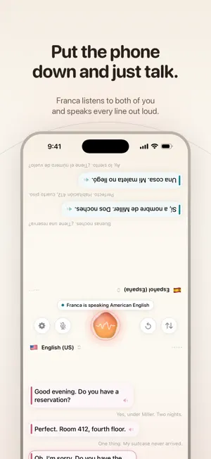 Franca: Live Voice Interpreter screenshot 1