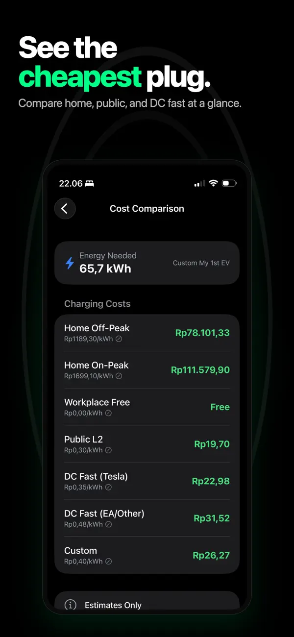 Screenshot #3 pour Calculateur kWh VE - Charge