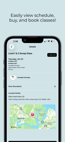 The Align Pilates App screenshot