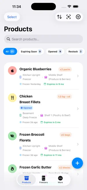 My Freezer Inventory Tracker screenshot 1