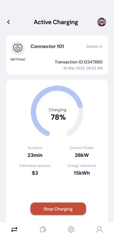 SESC-EV Charging screenshot