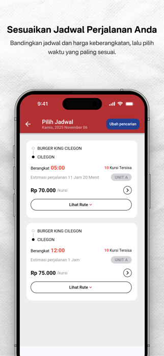 Sumber Jaya Executive Shuttle Screenshot 2 of 4