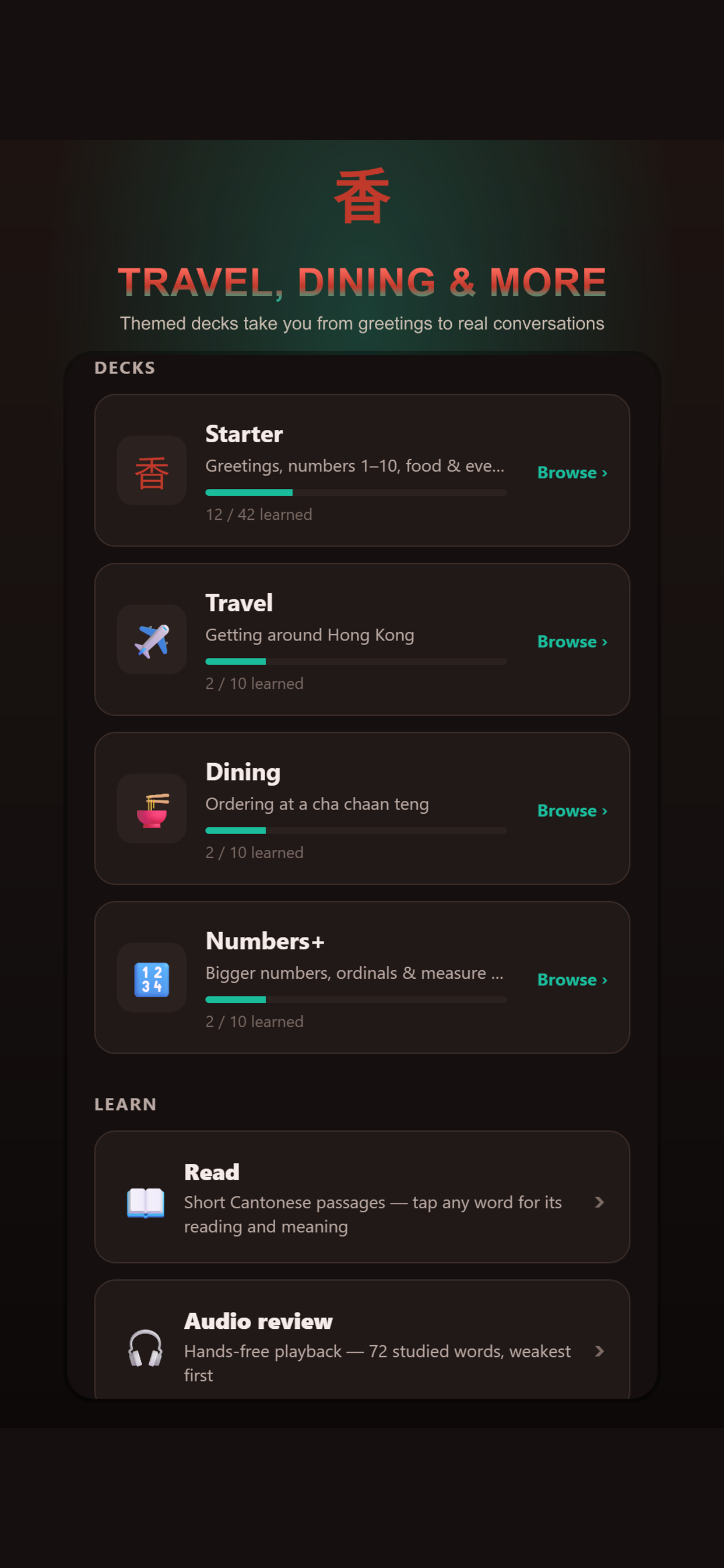 Learn Cantonese: Speak & Read screenshot 6