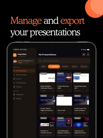 MagicSlides AI: PPT Maker iPad screenshot