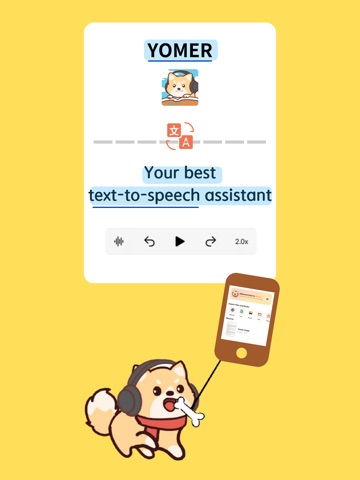 Yomer Text to Speech Translate iPad screenshot