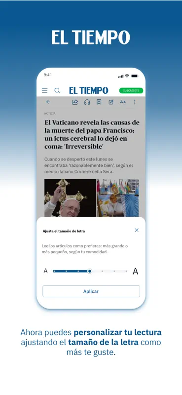 Periódico EL TIEMPO - Noticias screenshot 1 of 6