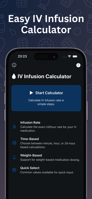 Easy Infusion Calculator Screenshot 1 of 5
