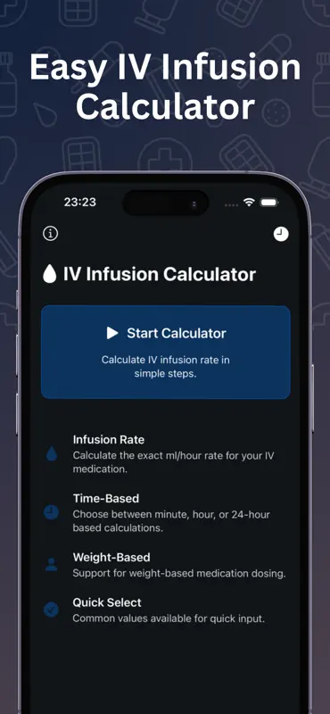 Easy Infusion Calculator screenshot 1 of 5