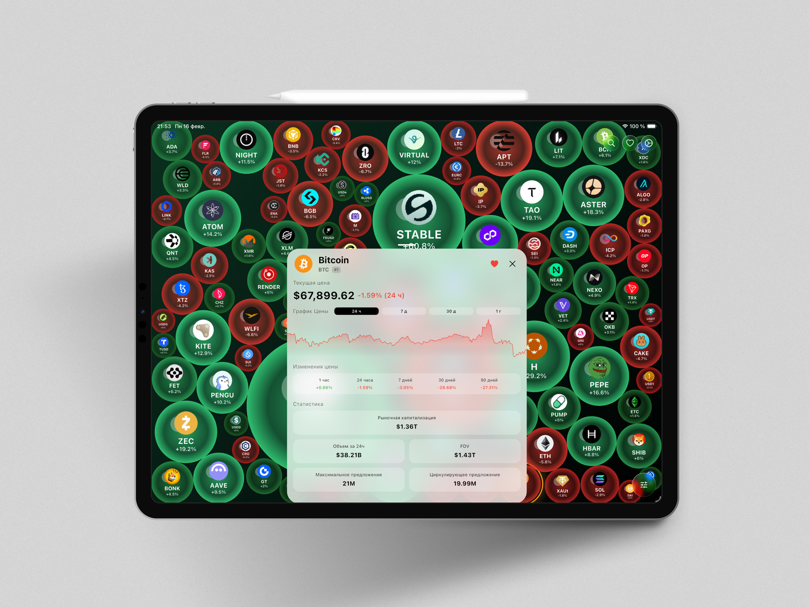 Crypto Bubbles & Heatmap screenshot 11