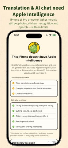 ShotBla: Snap to Learn Words iPhone screenshot