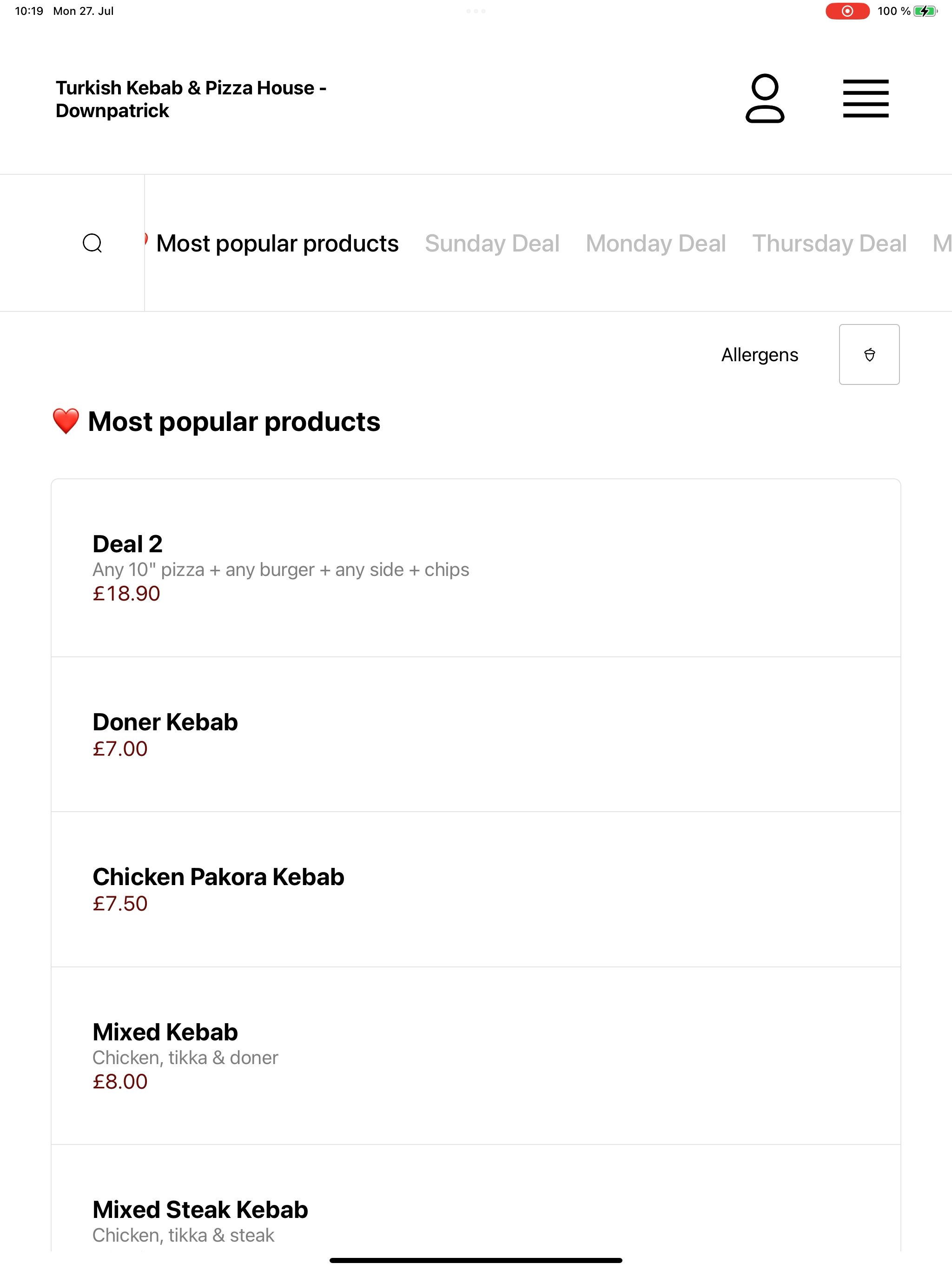 Turkish Kebab & Pizza House screenshot 13