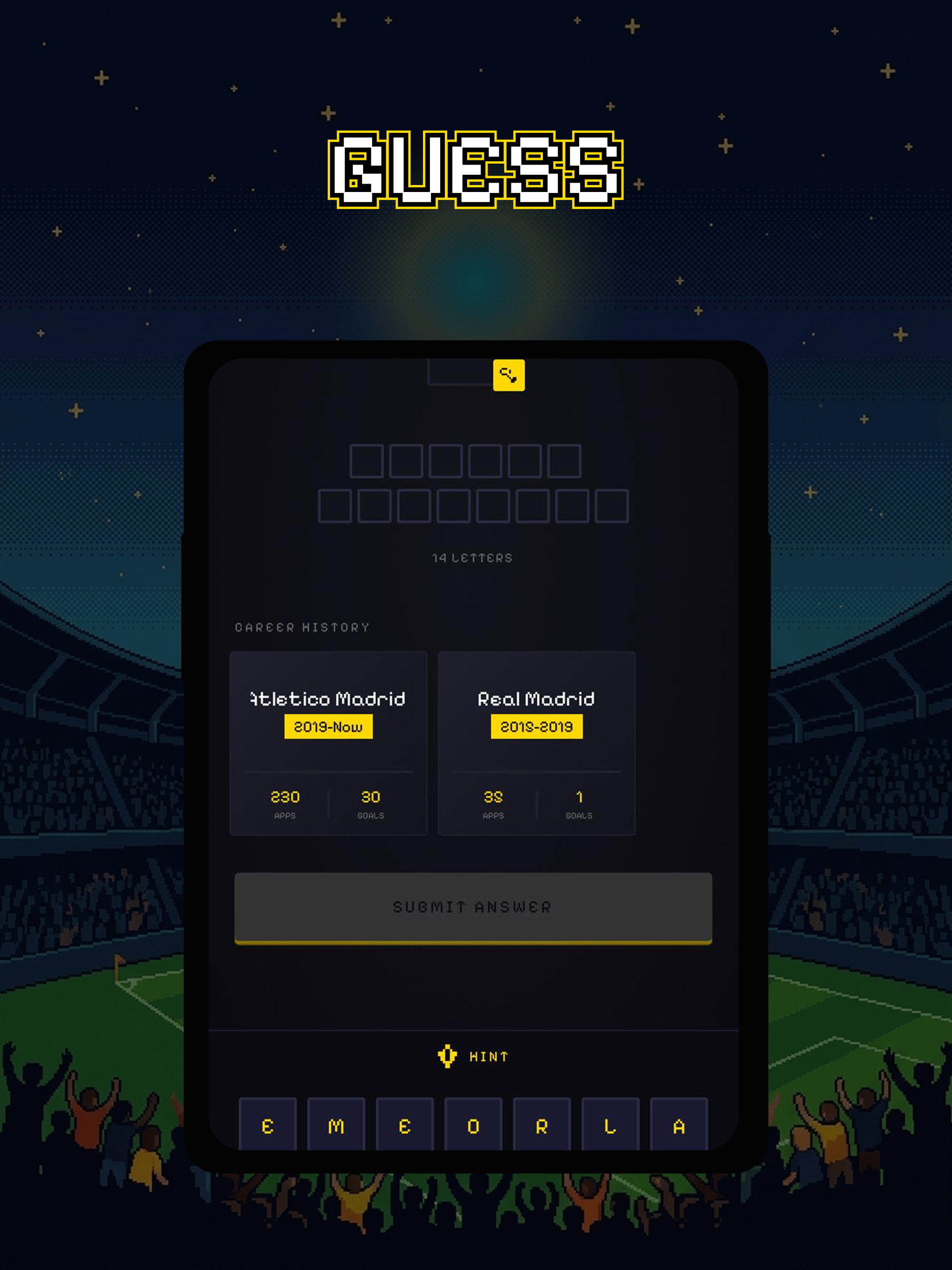 FootballQuiz: Name the Players