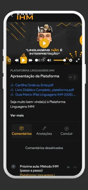 Plataforma Enem IHM screenshot 1