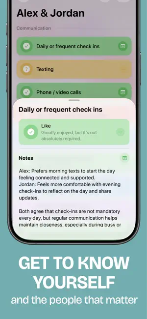 Relationship Menu screenshot 2