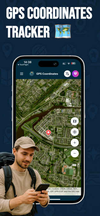 GPS Coordinates Tracker Screenshot 1 of 3