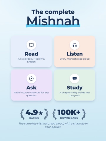 Mishnah Study: Pirkei Avot iPad screenshot