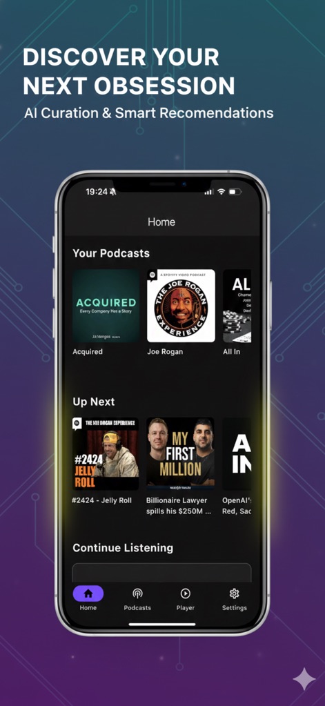 Hypercast - AI Podcast Player - App de Notícias | MWM