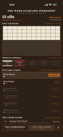 Warp Jacquard Loom screenshot