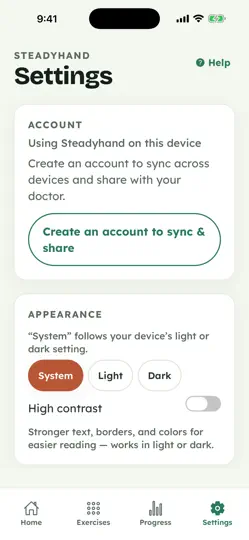 Скриншот Steadyhand: Hand Exercises на iPhone 4