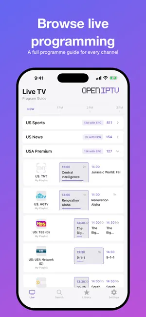 OpenIPTV screenshot 1