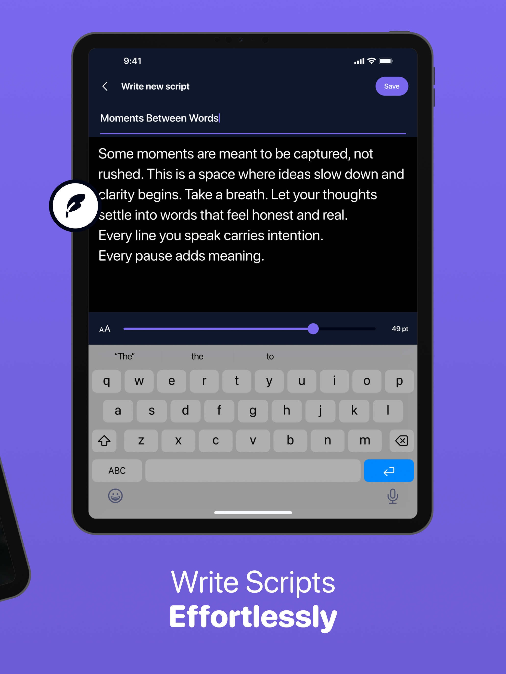 Teleprompter App - PromptFlow