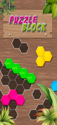 Classic Hexa block for relax iPhone screenshot