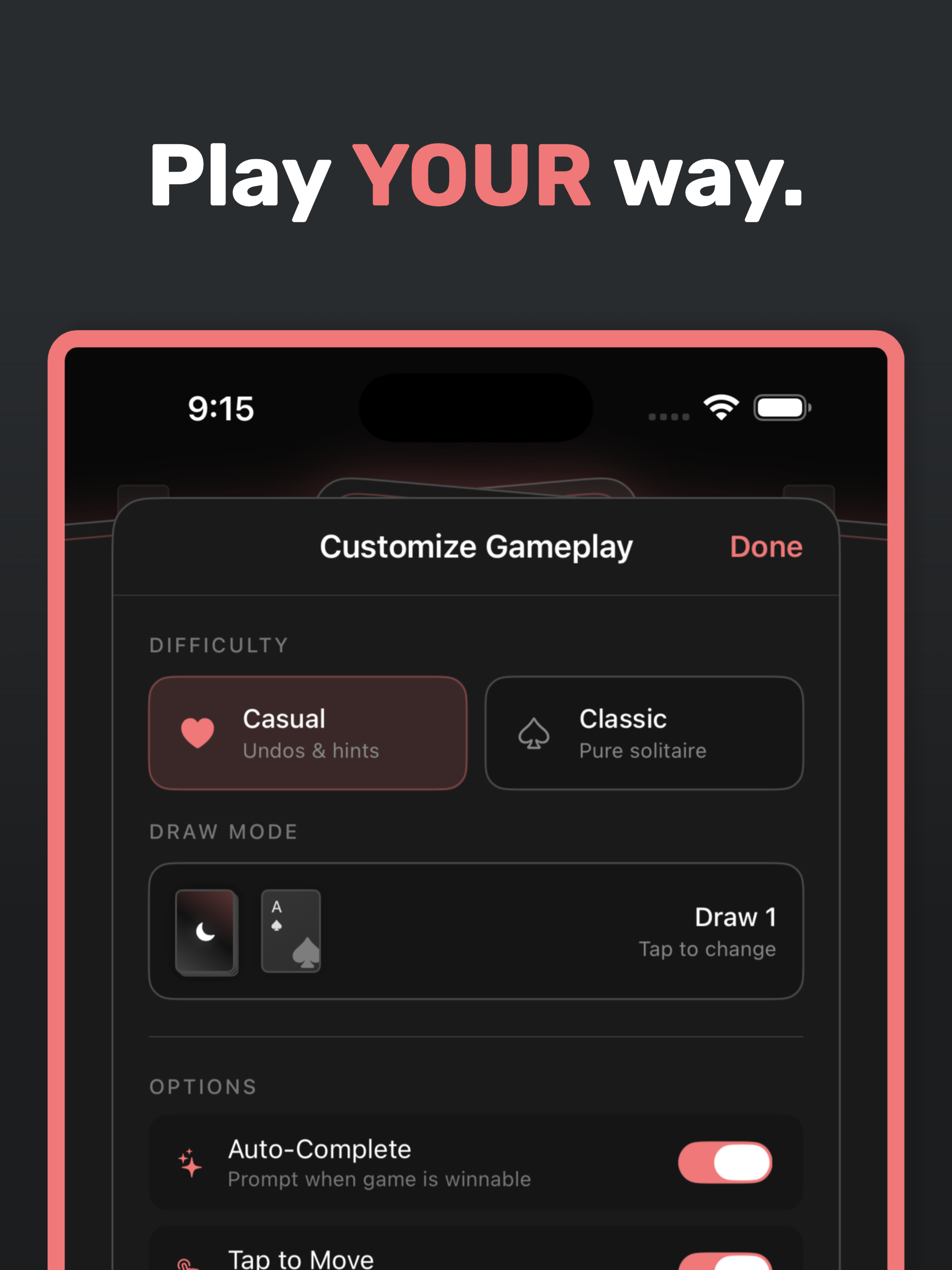 Midnight Solitaire - Card Game screenshot 10