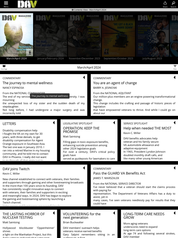 DAV Digital Magazine iPad screenshot 5 - News app