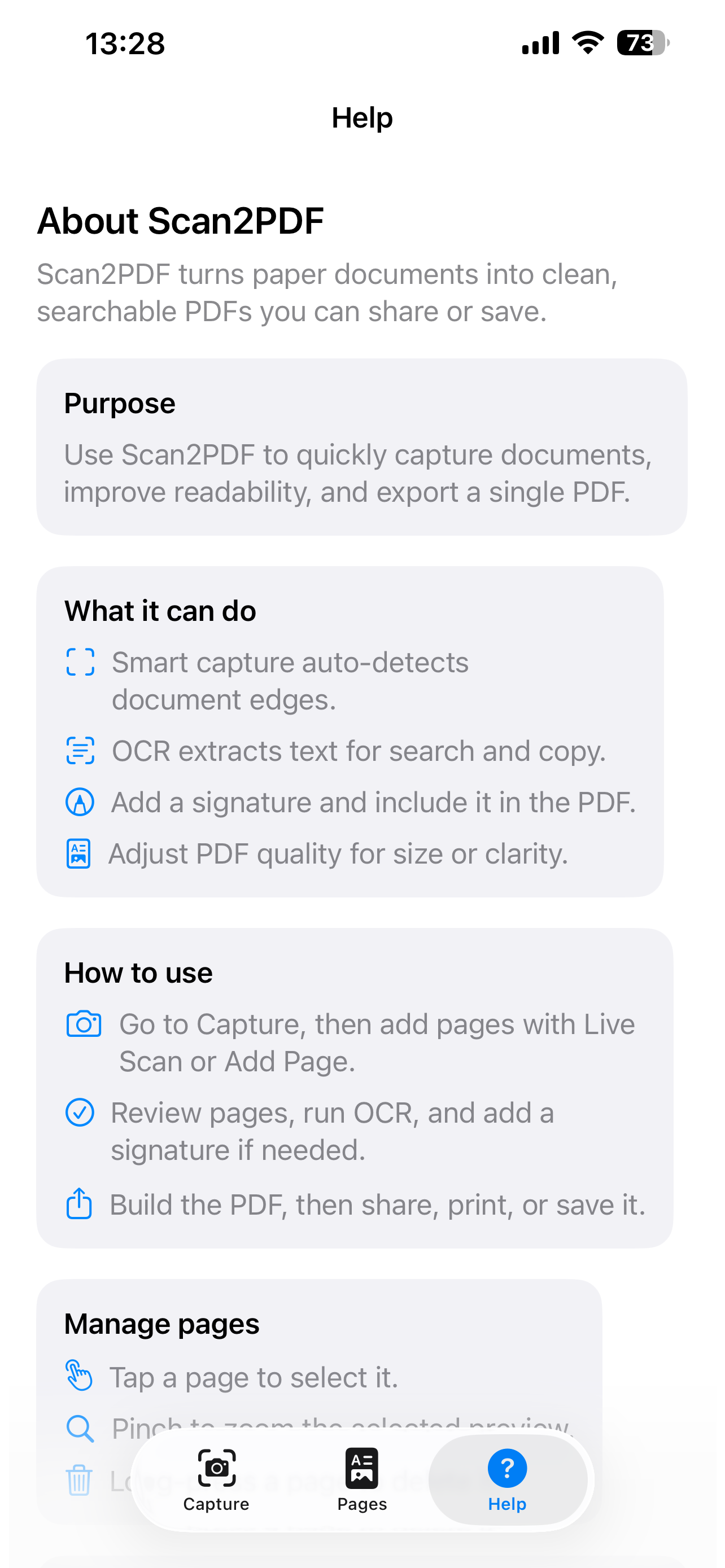 Scan2PDF screenshot 5