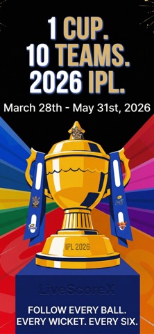 LiveScoreX – Cricket Live Screenshot 1 of 7