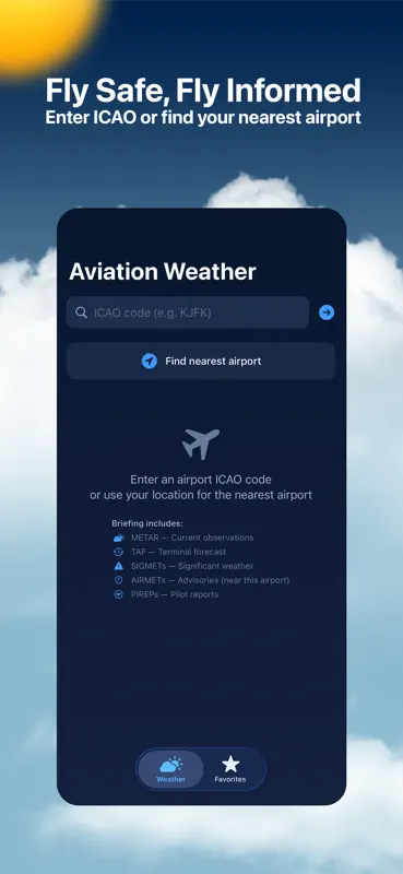 Aviation Weather: METAR & TAF screenshot 1 of 5