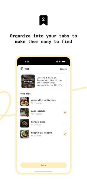 Tabi: Turn Posts to Places iPhone screenshot 3