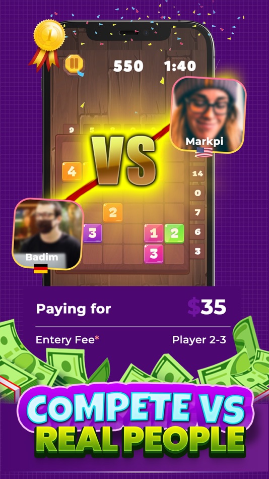 #5. Number Block Puzzle: Win Cash (iOS) 由: GamesQuiver Studios (OPC) Private Limited