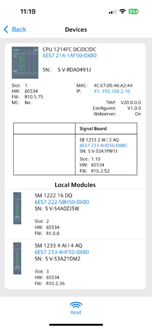 SIMATIC S7-1200 G2 NFC screenshot 4