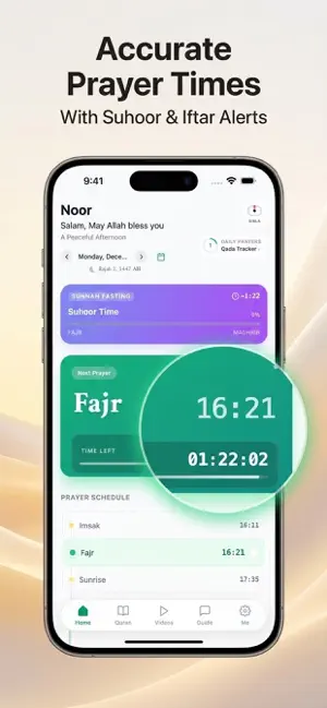 Noor: Islamic Prayer & Quran screenshot 1