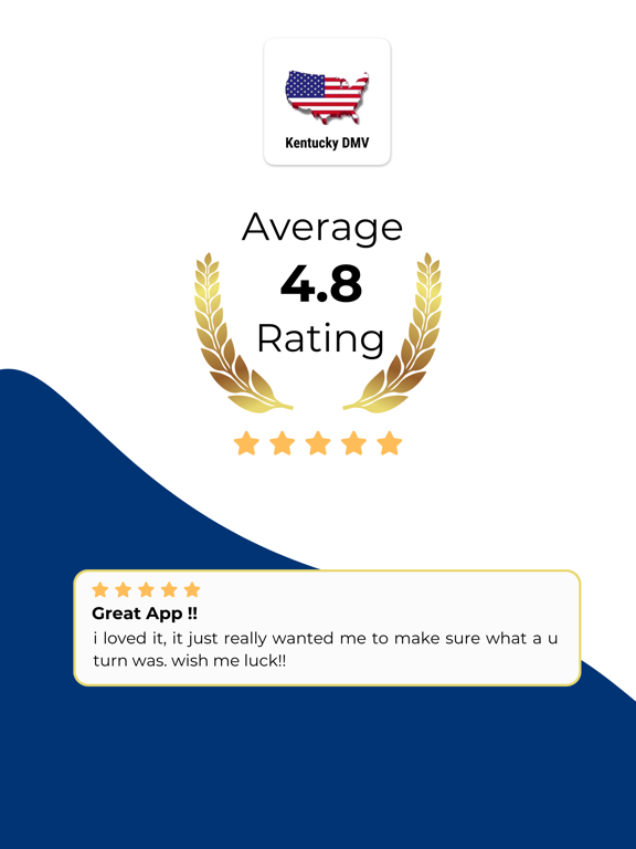 Kentucky DMV Permit Practice iPad screenshot 1 - Education app