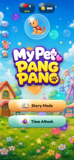 MyPet PangPang - Match3 Puzzle screenshot 1