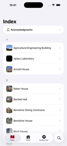 UMass Campus Architecture iPhone screenshot