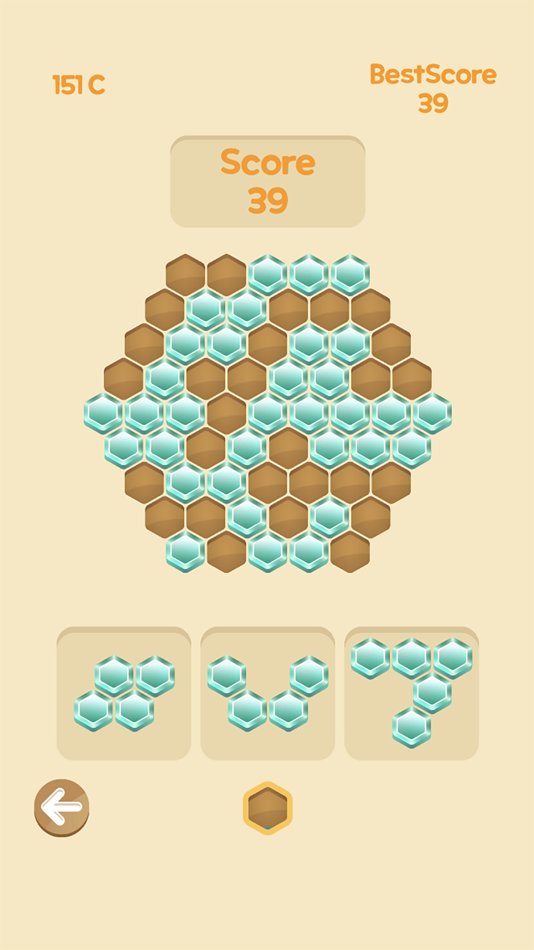 #4. Honeycomb Puzzle! (iOS) 由: hyeonmin kim