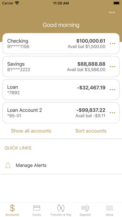 Enterprise Bank Personal Screenshot