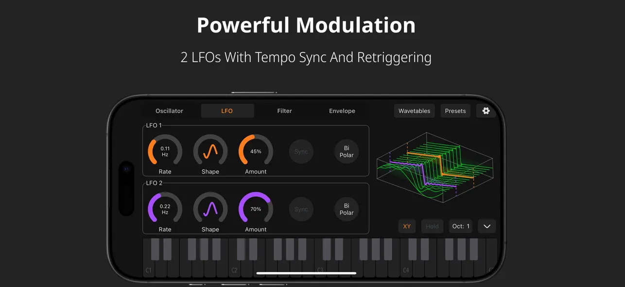 #2. Nikaya Wavetable and FM Synth (iOS) De: Cem Olcay
