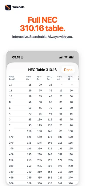 WireCalc - Wire Sizing screenshot 4