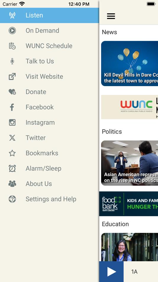 #4. WUNC (iOS) 由: University of North Carolina at Chapel Hill