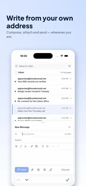 FoundersMail screenshot 2